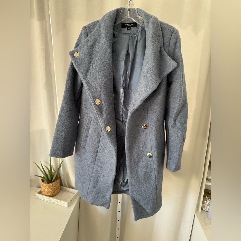 Kenneth Cole Wool Blend Bouclé Coat FINAL PRICE NO OFFERS CONSIDERED